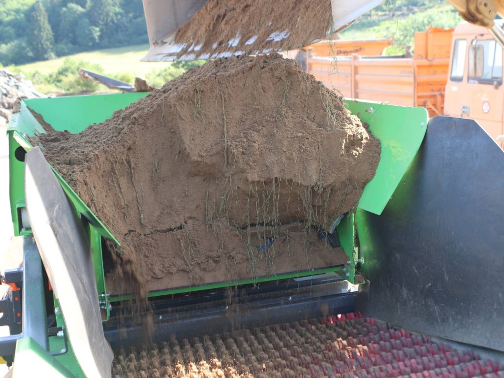 Erde sieben mit Sternsieb