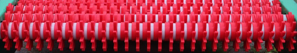 Siebsterne auf Siebwelle